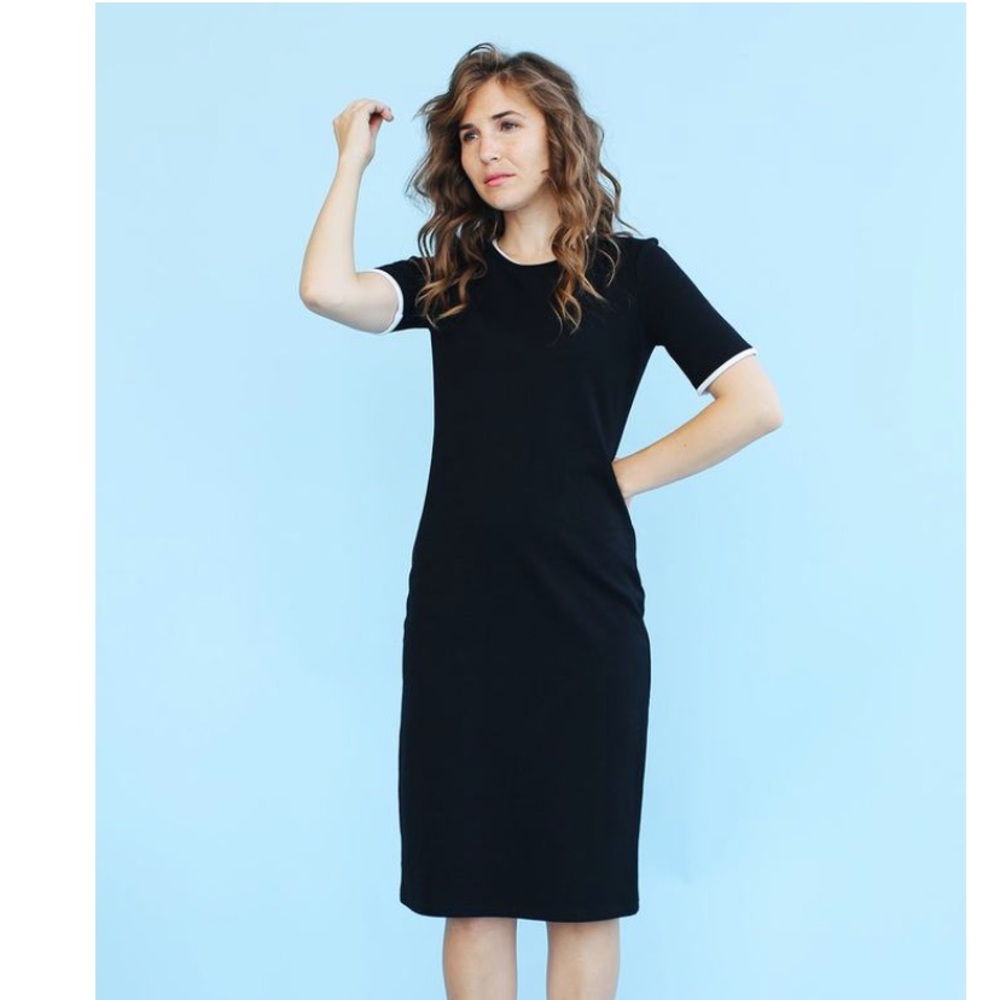 Black and white sonnet James May dress size medium